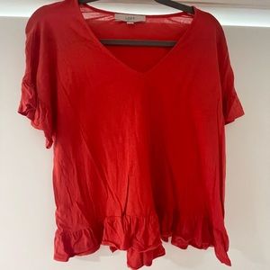 Loft ruffle tee